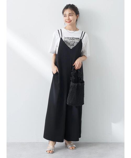 earth music&ecology（アースミュージックアンドエコロジー）の「シャーリングミニバッグ（エコバッグ/サブバッグ・レディース・ミント/ブラック/アイボリー・FREE）」の5枚目の写真