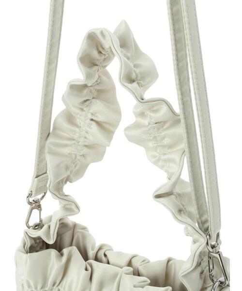 earth music&ecology（アースミュージックアンドエコロジー）の「シャーリングミニバッグ（エコバッグ/サブバッグ・レディース・ミント/ブラック/アイボリー・FREE）」の9枚目の写真