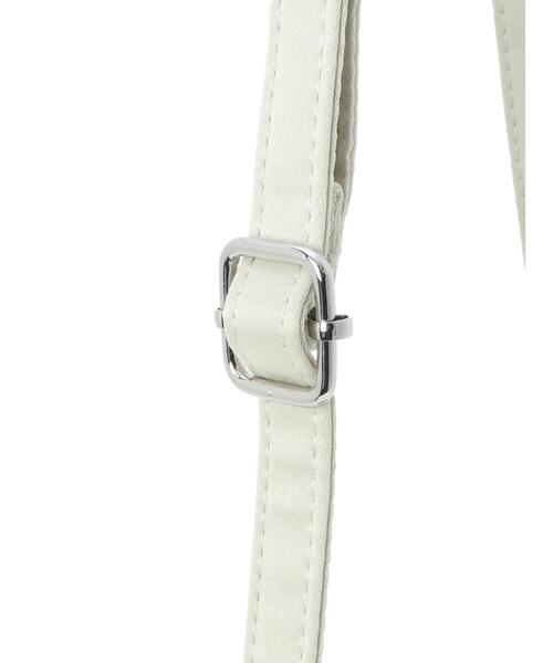 earth music&ecology（アースミュージックアンドエコロジー）の「シャーリングミニバッグ（エコバッグ/サブバッグ・レディース・ミント/ブラック/アイボリー・FREE）」の10枚目の写真