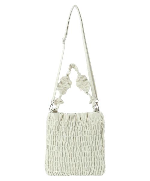 earth music&ecology（アースミュージックアンドエコロジー）の「シャーリングミニバッグ（エコバッグ/サブバッグ・レディース・ミント/ブラック/アイボリー・FREE）」の17枚目の写真