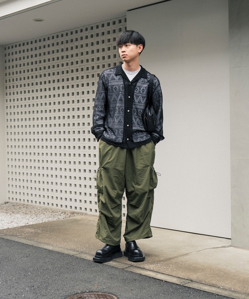 COLIN(コリン)の「COLIN:MONOTONE LACE SHIRTS / モノトーン レース シャツ(シャツ/ブラウス・メンズ・ブラック・M/L)」の5枚目の写真