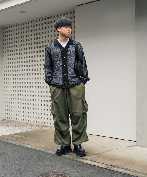 COLIN(コリン)の「COLIN:MONOTONE LACE SHIRTS / モノトーン レース シャツ(シャツ/ブラウス・メンズ・ブラック・M/L)」の6枚目の写真