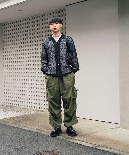 COLIN(コリン)の「COLIN:MONOTONE LACE SHIRTS / モノトーン レース シャツ(シャツ/ブラウス・メンズ・ブラック・M/L)」の4枚目の写真