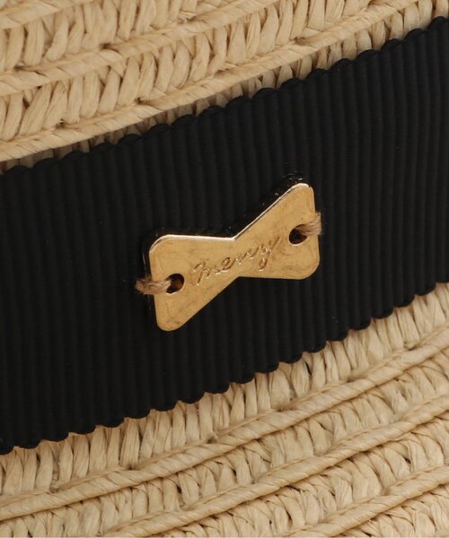 apres les cours（アプレレクール）の「リボン付きカンカン帽_UVカット（ハット・キッズ・ブラック/ベージュ・54/52/50/48）」の9枚目の写真