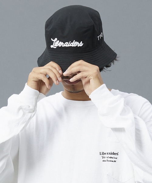 Liberaiders(リベレイダース)の「Liberaiders/リベレイダース CHAMPIONSHIP BUCKET HAT 刺繍バケットハット(ハット・メンズ・ブラック/ホワイト・L/XL)」の19枚目の写真