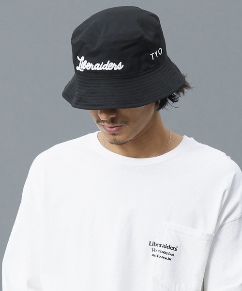 Liberaiders(リベレイダース)の「Liberaiders/リベレイダース CHAMPIONSHIP BUCKET HAT 刺繍バケットハット(ハット・メンズ・ブラック/ホワイト・L/XL)」の20枚目の写真