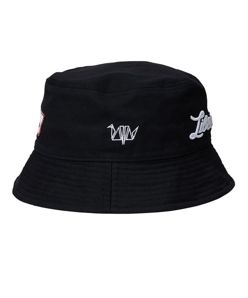 Liberaiders(リベレイダース)の「Liberaiders/リベレイダース CHAMPIONSHIP BUCKET HAT 刺繍バケットハット(ハット・メンズ・ブラック/ホワイト・L/XL)」の16枚目の写真