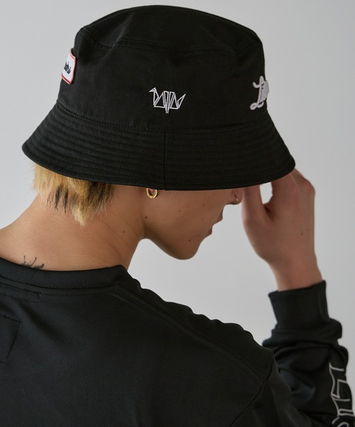 Liberaiders(リベレイダース)の「Liberaiders/リベレイダース CHAMPIONSHIP BUCKET HAT 刺繍バケットハット(ハット・メンズ・ブラック/ホワイト・L/XL)」の22枚目の写真