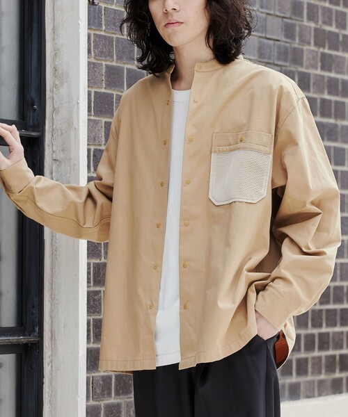 coen(コーエン)の「<Parknik>アウトドアシャツ(シャツ/ブラウス・メンズ・パープル/ベージュ/ブラック・XL/L/M)」の2枚目の写真