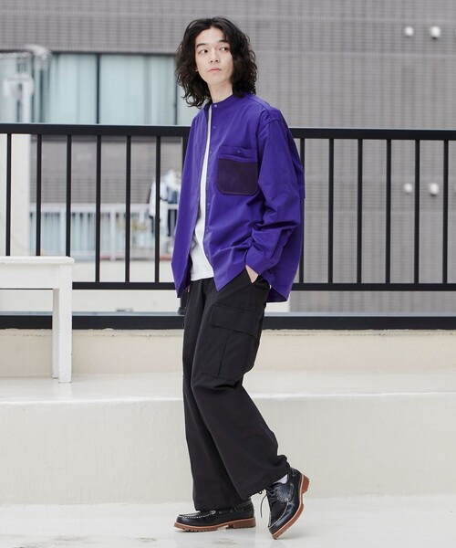 coen(コーエン)の「<Parknik>アウトドアシャツ(シャツ/ブラウス・メンズ・パープル/ベージュ/ブラック・XL/L/M)」の19枚目の写真