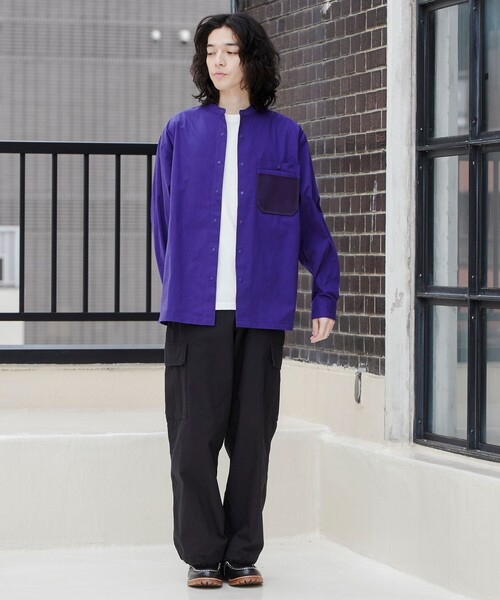 coen(コーエン)の「<Parknik>アウトドアシャツ(シャツ/ブラウス・メンズ・パープル/ベージュ/ブラック・XL/L/M)」の21枚目の写真