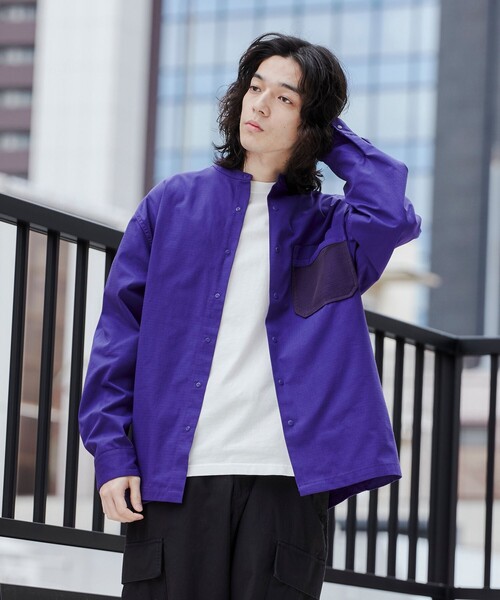 coen(コーエン)の「<Parknik>アウトドアシャツ(シャツ/ブラウス・メンズ・パープル/ベージュ/ブラック・XL/L/M)」の22枚目の写真