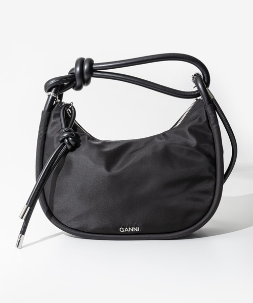 GANNI（ガニー）の「GANNI Knot Baguette ガニー ノット ハンドバッグ（ハンドバッグ・レディース・ブラック・FREE）」の11枚目の写真