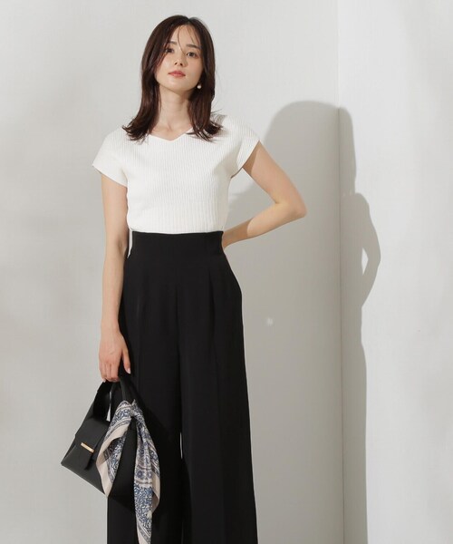 PROPORTION BODY DRESSING（プロポーションボディドレッシング）の「変わり編み２ＷＡＹリブニット / 1214170421（ニット/セーター・レディース・ホワイト系その他/ピンク/ネイビー・FREE）」の5枚目の写真