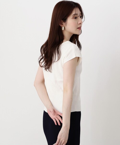 PROPORTION BODY DRESSING（プロポーションボディドレッシング）の「変わり編み２ＷＡＹリブニット / 1214170421（ニット/セーター・レディース・ホワイト系その他/ピンク/ネイビー・FREE）」の9枚目の写真
