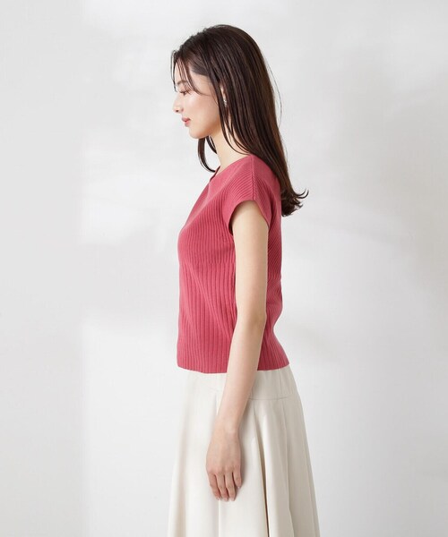 PROPORTION BODY DRESSING（プロポーションボディドレッシング）の「変わり編み２ＷＡＹリブニット / 1214170421（ニット/セーター・レディース・ホワイト系その他/ピンク/ネイビー・FREE）」の20枚目の写真