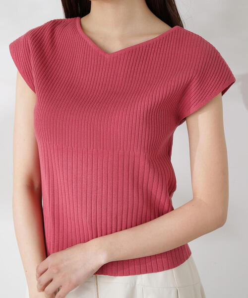 PROPORTION BODY DRESSING（プロポーションボディドレッシング）の「変わり編み２ＷＡＹリブニット / 1214170421（ニット/セーター・レディース・ホワイト系その他/ピンク/ネイビー・FREE）」の22枚目の写真