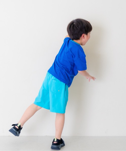 and D. petit main(アンドディープティマイン)の「【リンク】オーバーサイズボーダー半袖T(Tシャツ/カットソー・キッズ・ピンク系その他/ネイビー/ブルー・90cm/100cm/110cm/130cm/120cm)」の11枚目の写真