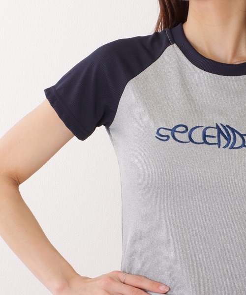 Lace Ladies(レースレディース)の「バイカラー ラグラン スリーブ コンパクト トップス(Tシャツ/カットソー・レディース・ピンク/グレー・S/XL/M)」の17枚目の写真