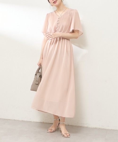 natural couture（ナチュラルクチュール）の「【WEB限定】フレアスリーブお上品ワンピース（ワンピース・レディース・ベージュ/ミント/ラベンダー/その他1/その他2/ブルー/チャコールグレー・FREE）」の12枚目の写真