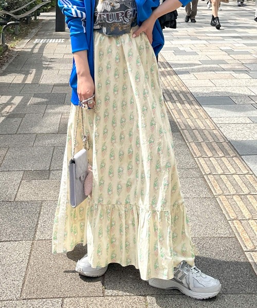 Alley by w closet（アリーバイダブルクローゼット）の「【Alley】リボンレースロングスカート（スカート・レディース・ベージュ/ピンク・FREE）」の22枚目の写真