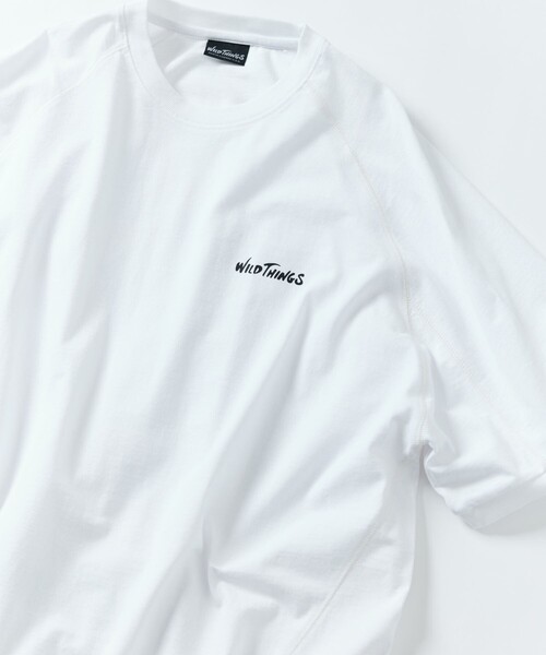 FREAK'S STORE（フリークスストア）の「限定展開 WILD THINGS×FREAK'S STORE/ワイルドシングス 別注 ビッグシルエット ラグランスリーブ クルーネックTシャツ/バックプリント（Tシャツ/カットソー・メンズ・ブラック/ホワイト/ネイビー・MEDIUM/LARGE/SMALL）」の11枚目の写真