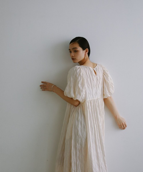 e/rm（イーアールエム）の「【e/rm】ワッシャードレスワンピース（ワンピース・レディース・ブラック/グリーン/アイボリー/イエロー系その他・FREE）」の12枚目の写真