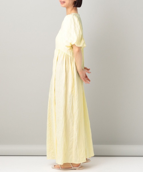 e/rm（イーアールエム）の「【e/rm】ワッシャードレスワンピース（ワンピース・レディース・ブラック/グリーン/アイボリー/イエロー系その他・FREE）」の7枚目の写真