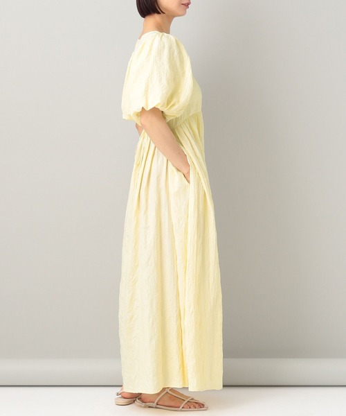 e/rm（イーアールエム）の「【e/rm】ワッシャードレスワンピース（ワンピース・レディース・ブラック/グリーン/アイボリー/イエロー系その他・FREE）」の8枚目の写真