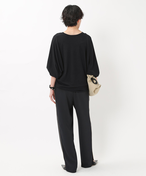 AP STUDIO(エーピーストゥディオ)の「追加 ワイドスリーブTシャツ(Tシャツ/カットソー・レディース・ホワイト/ブラック・FREE)」の9枚目の写真