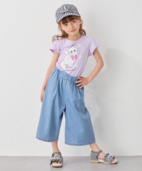 ANY（エニィ）の「【水で色が変わる】接触冷感 しろくま ミラクルプリント Tシャツ（Tシャツ/カットソー・キッズ・ピンク系/ライラック系/ライトイエロー系・90/110/130/100/120）」の5枚目の写真