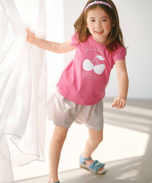 ANY（エニィ）の「【水で色が変わる】接触冷感 しろくま ミラクルプリント Tシャツ（Tシャツ/カットソー・キッズ・ピンク系/ライラック系/ライトイエロー系・90/110/130/100/120）」の8枚目の写真