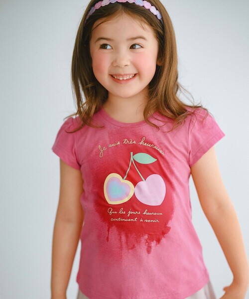 ANY（エニィ）の「【水で色が変わる】接触冷感 しろくま ミラクルプリント Tシャツ（Tシャツ/カットソー・キッズ・ピンク系/ライラック系/ライトイエロー系・90/110/130/100/120）」の9枚目の写真