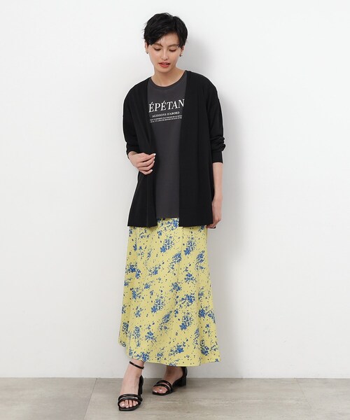 OPAQUE.CLIP（オペークドットクリップ）の「◆ミドル丈カーディガン【接触冷感/抗ピル/洗濯機洗い可】（カーディガン/ボレロ・レディース・ダークグレー/ホワイト/ナチュラル/ブラック・40/38）」の18枚目の写真