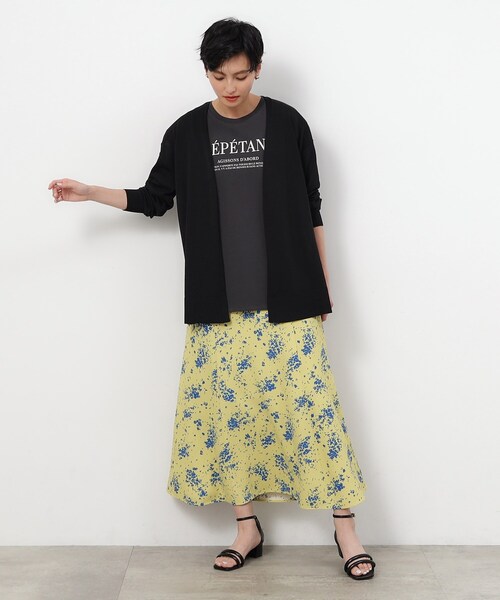 OPAQUE.CLIP（オペークドットクリップ）の「◆ミドル丈カーディガン【接触冷感/抗ピル/洗濯機洗い可】（カーディガン/ボレロ・レディース・ダークグレー/ホワイト/ナチュラル/ブラック・40/38）」の19枚目の写真