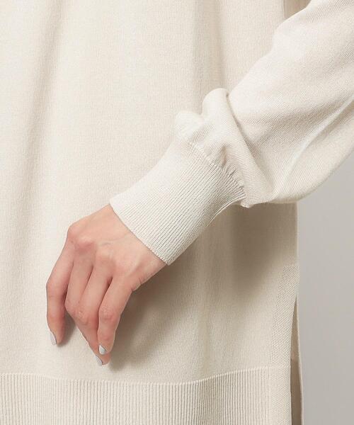 OPAQUE.CLIP（オペークドットクリップ）の「◆ミドル丈カーディガン【接触冷感/抗ピル/洗濯機洗い可】（カーディガン/ボレロ・レディース・ダークグレー/ホワイト/ナチュラル/ブラック・40/38）」の5枚目の写真