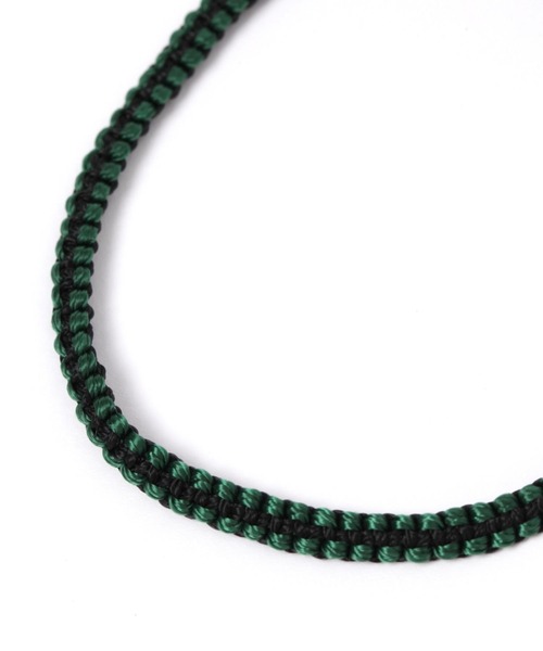 BAYFLOW（ベイフロー）の「コード編みブレス（ブレスレット・メンズ・ライトブルー/ブラック/パープル/オレンジ/グレー・FREE）」の6枚目の写真