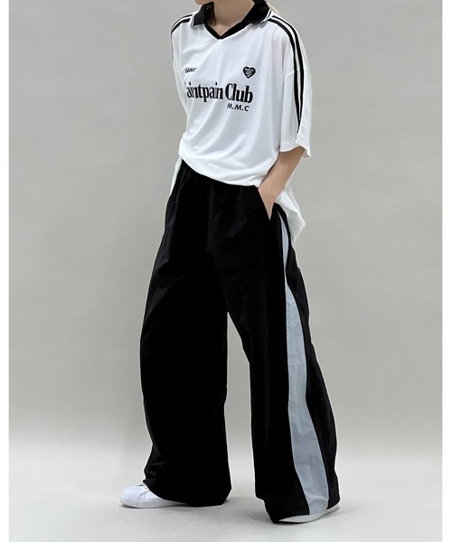 3.3 Field Trip （3.3フィールドトリップ）の「3.3 Field Trip／SIDE ZIP NYLONパンツ（その他パンツ・メンズ・ブラック/ホワイト・MEDIUM/LARGE）」の7枚目の写真