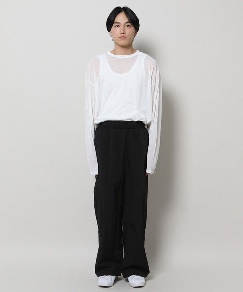 3.3 Field Trip （3.3フィールドトリップ）の「3.3 Field Trip／SIDE ZIP NYLONパンツ（その他パンツ・メンズ・ブラック/ホワイト・MEDIUM/LARGE）」の13枚目の写真