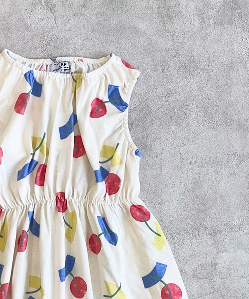 Life Support Products（ライフサポートプロダクツ）の「タンクトップ総柄ワンピース（80～150cm）（ワンピース・キッズ・ストライプ/チェック/マルチ/オフホワイト・80/90/95/100/110/120/130/140/150）」の7枚目の写真