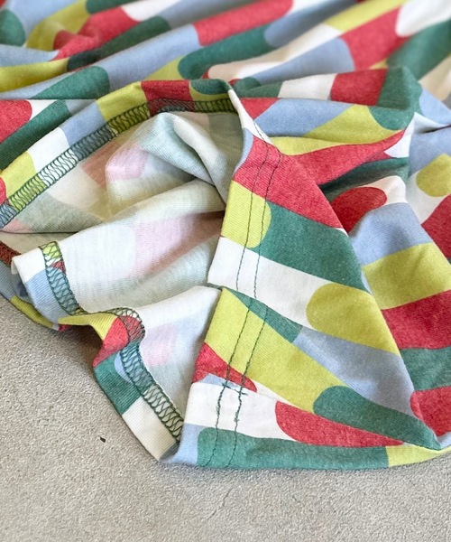 Life Support Products（ライフサポートプロダクツ）の「タンクトップ総柄ワンピース（80～150cm）（ワンピース・キッズ・ストライプ/チェック/マルチ/オフホワイト・80/90/95/100/110/120/130/140/150）」の9枚目の写真