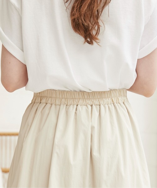 ANGIE(アンジー)の「タフタ バルーン スカート(スカート・レディース・オフホワイト/ナチュラル/ブラック・FREE)」の8枚目の写真