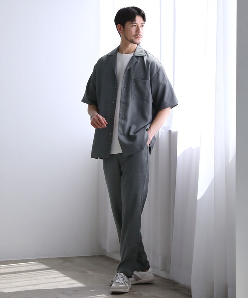 タグ付MAATEE&SONS夏のセットアップ甘撚りシャツ/パンツ定価81700円 ganso-3103_g-an-00273252