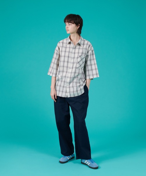 ONCILY(オンシェリー)の「OMBRE CHECK SHIRT / オンブレチェックシャツ(シャツ/ブラウス・メンズ・ブルー/アイボリー・LARGE/MEDIUM/SMALL)」の22枚目の写真
