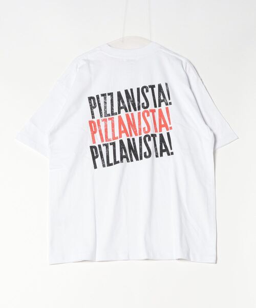 PIZZANISTA!(ピッザニスタ)の「【ムラサキスポーツ限定】PIZZANISTA/ピッザニスタ 半袖Tee カスレプリント オーバーサイズ ユニセックス PNTM242-04(Tシャツ/カットソー・メンズ・ホワイト/ブラック・XL/L/M)」の16枚目の写真