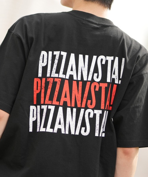PIZZANISTA!(ピッザニスタ)の「【ムラサキスポーツ限定】PIZZANISTA/ピッザニスタ 半袖Tee カスレプリント オーバーサイズ ユニセックス PNTM242-04(Tシャツ/カットソー・メンズ・ホワイト/ブラック・XL/L/M)」の15枚目の写真