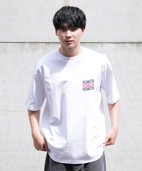 PIZZANISTA!(ピッザニスタ)の「【ムラサキスポーツ限定】PIZZANISTA/ピッザニスタ 半袖Tee カスレプリント オーバーサイズ ユニセックス PNTM242-04(Tシャツ/カットソー・メンズ・ホワイト/ブラック・XL/L/M)」の17枚目の写真