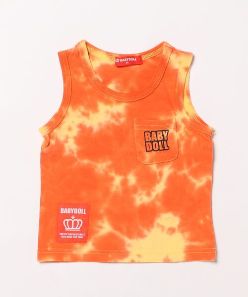 BABYDOLL（ベビードール）の「タイダイ タンクトップ 9511K（タンクトップ・キッズ・ターコイズブルー/イエロー・80ｃｍ/140cm/90cm/100cm/120cm/130cm/110cm）」の3枚目の写真