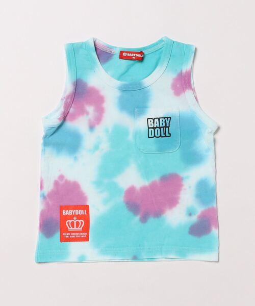 BABYDOLL（ベビードール）の「タイダイ タンクトップ 9511K（タンクトップ・キッズ・ターコイズブルー/イエロー・80ｃｍ/140cm/90cm/100cm/120cm/130cm/110cm）」の6枚目の写真