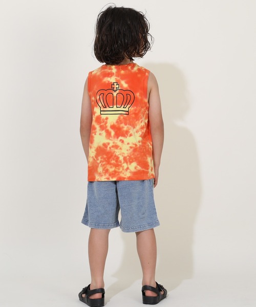 BABYDOLL（ベビードール）の「タイダイ タンクトップ 9511K（タンクトップ・キッズ・ターコイズブルー/イエロー・80ｃｍ/140cm/90cm/100cm/120cm/130cm/110cm）」の4枚目の写真